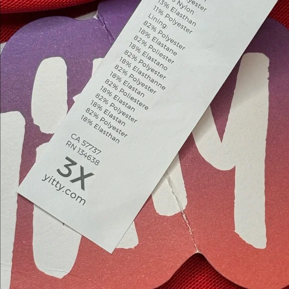 Fabletics Yitty Red Smoothing Lace Plunge Bralette NWT Size 3X - Picture 6 of 6